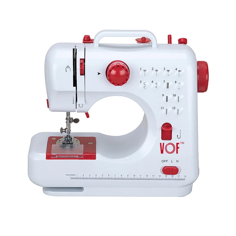 

FHSM-505 household jeans sleeve sewing machine with foot pedal mini zigzag tabletop battery operated small sewing equipment