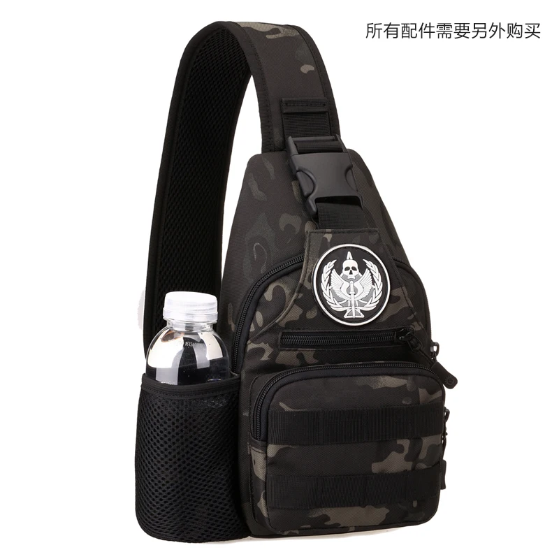 Высококачественный нейлоновый мужской слинг-рюкзак на плечо, сумка для бутылки воды, военный рюкзак, повседневный мужской нагрудный рюкзак
