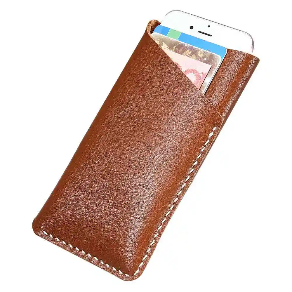 KISSCASE натуральная кожа 4 7 &quotуниверсальный чехол для телефона iPhone 6 6s Plus Samsung S7 S6 Edge