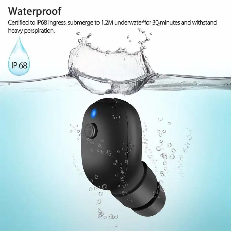 SQPP Ip67 водонепроницаемые Bluetooth 4 2 гарнитуры для плавания беспроводные наушники