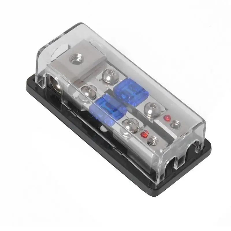 

2 Way 4 Gauge to 8 Gauge Car Stereo Audio Mini ANL Fuse Block with Fuses