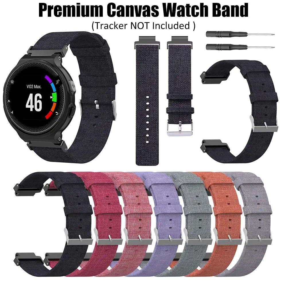 Для Garmin Forerunner 220 230 235 630 620 735 Смарт часы брезентовый спортивный ремешок наручный