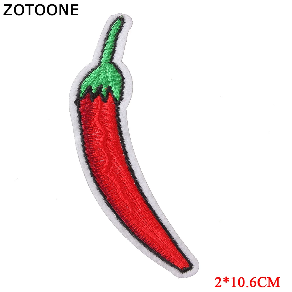 Нашивки ZOTOONE с вышивкой для платьев футболок рисунком ананаса арбуза Чили