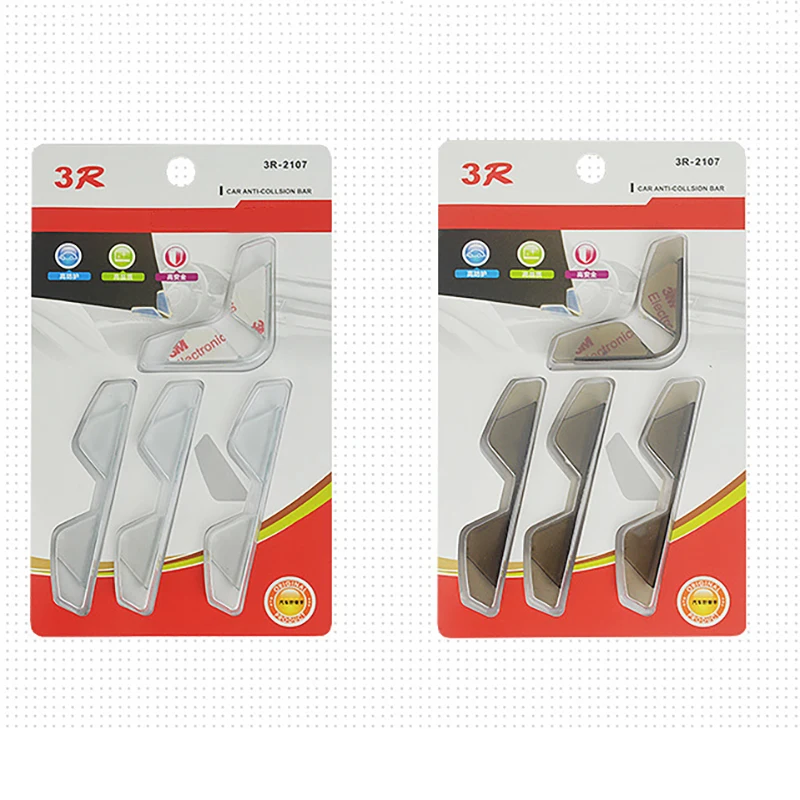 

Universal 4pcs Car Door Edge Guards Protector Bumper Anti-Collision Strips Sticker Auto Scratch Protection Edge Mouldings Clips