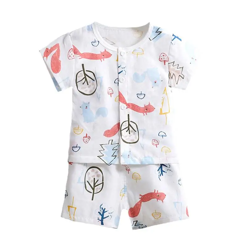 

2019 New Cotton Baby Sets Leisure Boy Tshirt Shorts Sets Toddler Girls Clothing for Newborn Baby Clothes Abbigliamento Neonato