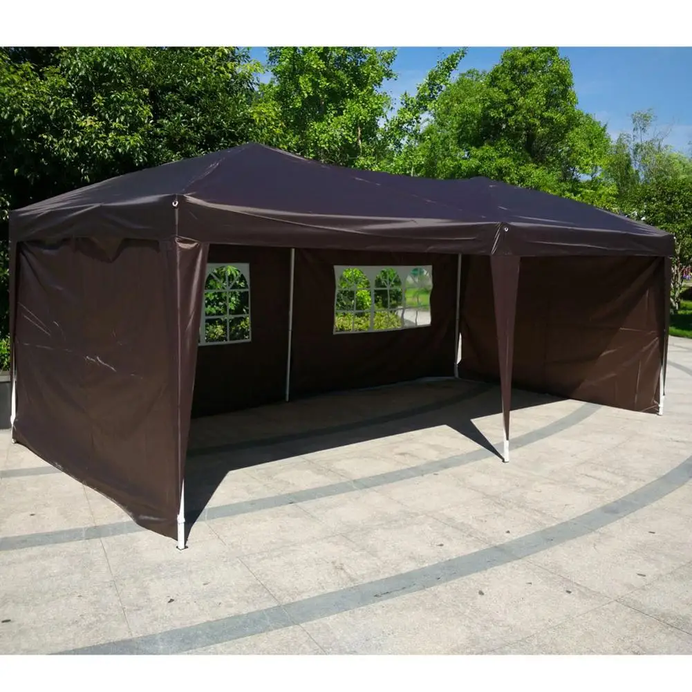 

3X6m UV Protection Awning Two Windows Tent Multifunction Outdoor Events Tent Gazebo Pavilion Folding Parking Shed Waterproof