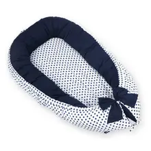 Переносная и моющаяся детская кровать-гнездо, детская кроватка, дорожная кровать для детей, детская хлопковая колыбель с ковриком