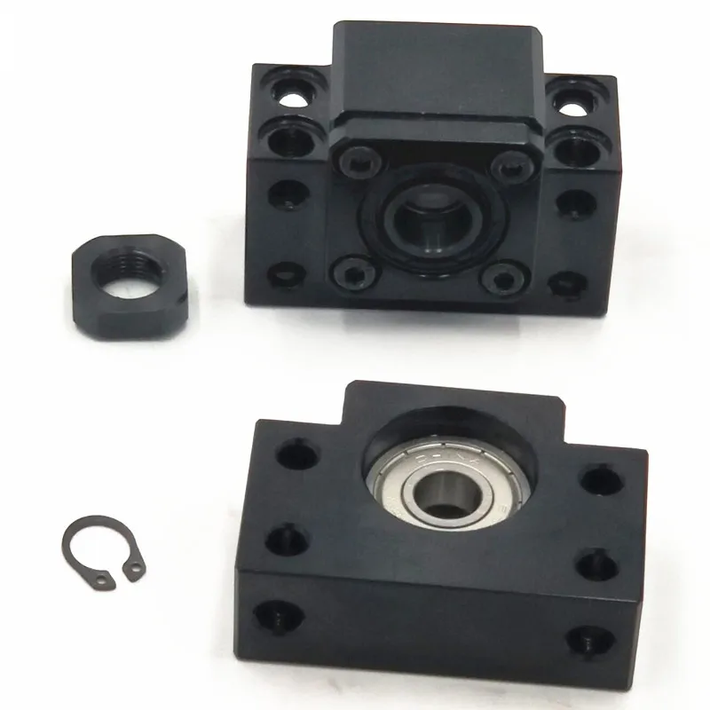 

High-quality BK35 BF35 ballscrew support match use SFU5005/SFU5010/SFE5050 ball screw end support cnc part 1set BKBF35 BK35BF35