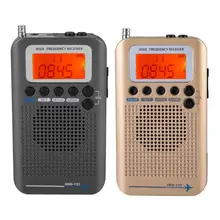 Радио-приемник VHF портативный полный диапазон радио рекордер черное золото