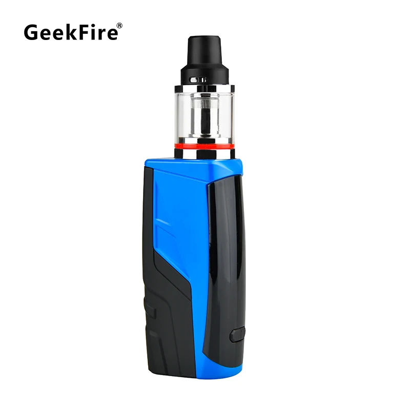 

GeekFire 100W Electronic Cigarette Vape Mod Kit L100 Box 2200mAh Battery L24 Subohm Tank 0.3ohm Top Airflow Control Top Filling
