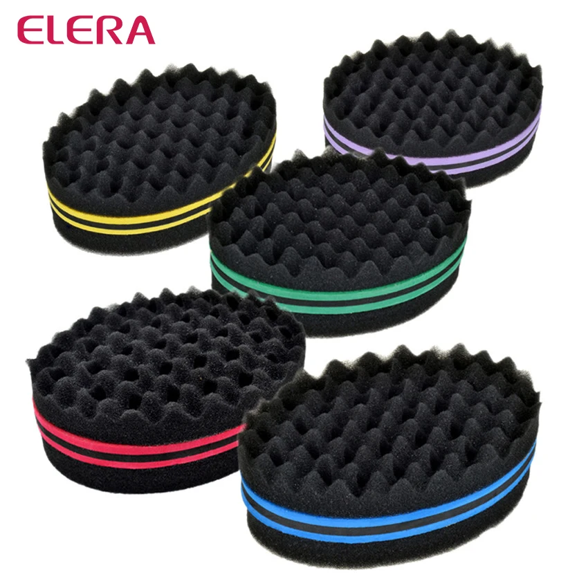 Oval Double Sides Magic Twist Hair Brush Sponge Sponge Brush For