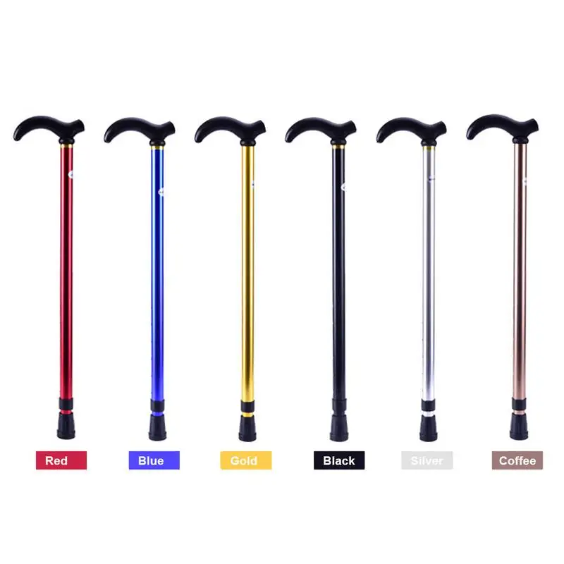 

New Aluminum Alloy 2 Section Telescopic Folding Cane Adjustable Length Cane Nordic Walking Stick Strength Good Durable