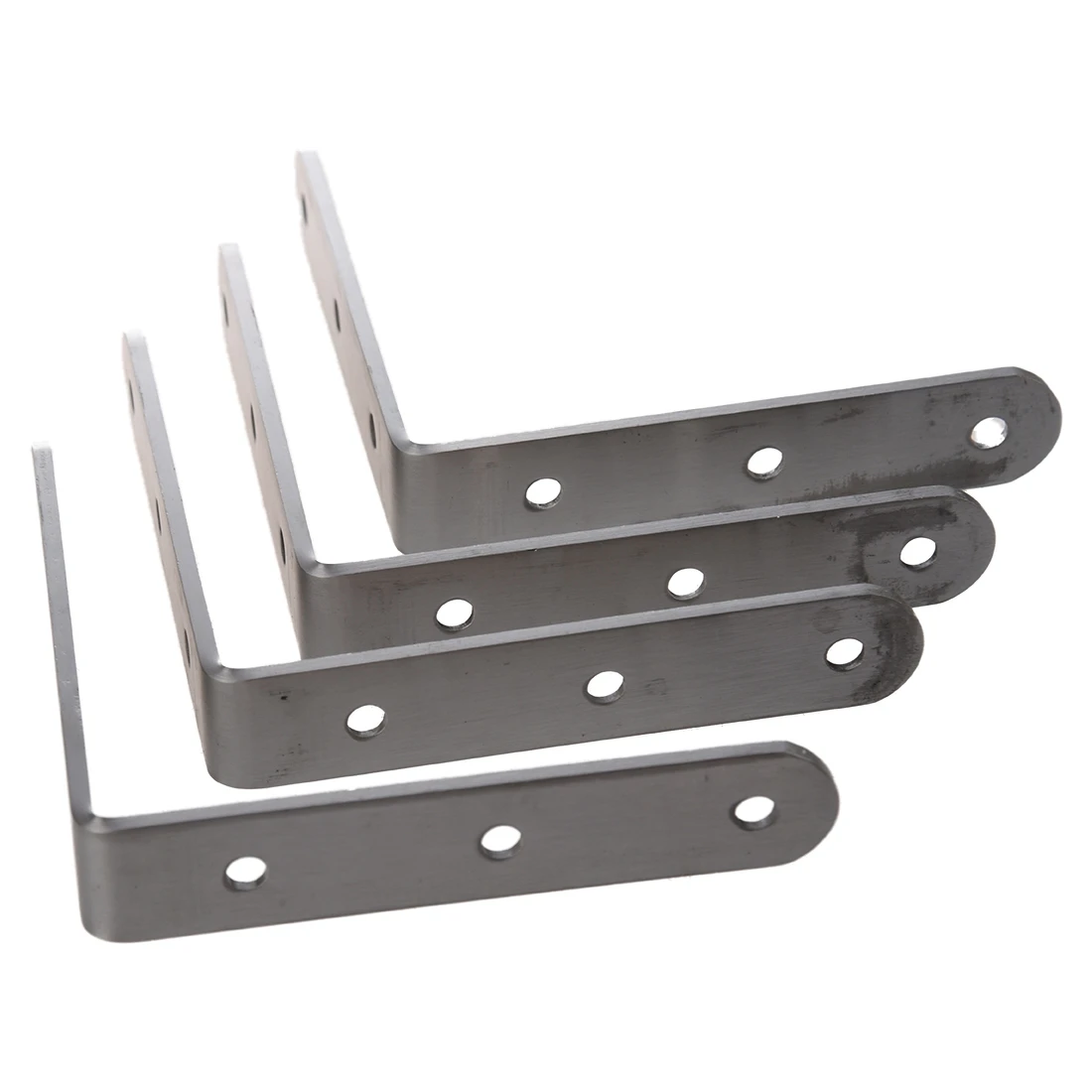 

4 x Stainless Steel Shelf Support Corner Brace Angle Bracket 100x100 mm