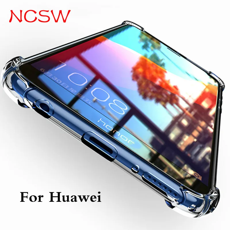 Прозрачный мягкий чехол для телефона из ТПУ Huawei P20 P30 Mate 20 Pro Lite Nova 3 3i Honor 10 8X Play 9i 7C