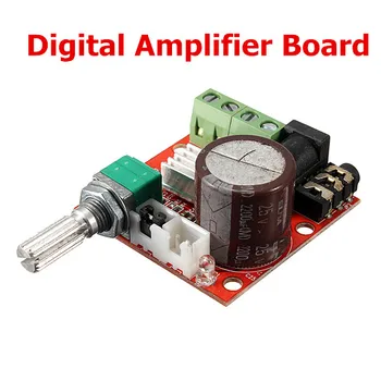 

CLAITE 1pcs Dual Channel D Class Hi-Fi Audio Class Stereo Amplifier Board DC7.5 V- 15V Mini