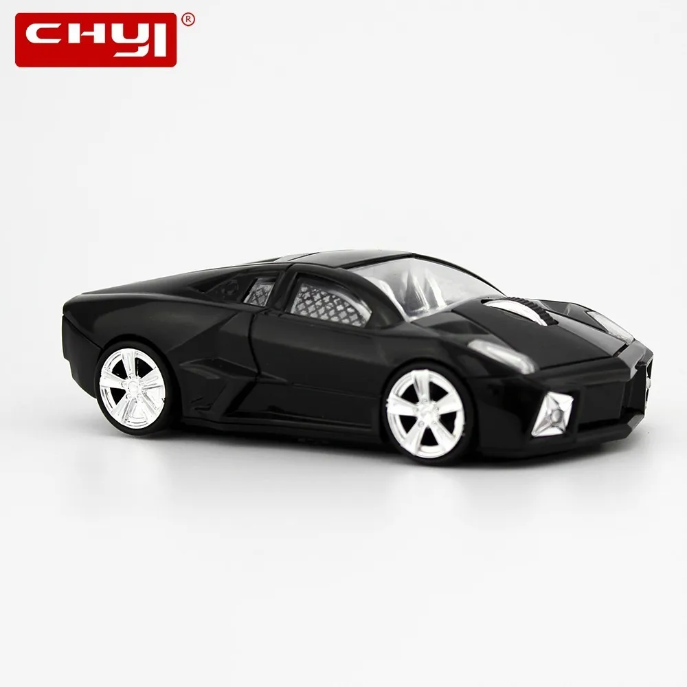 

CHYI Car Wireless Mouse Cartoon Mini Cool Racing Auto Muis Ergonomic Optical Computer Gaming Mause With Usb Receiver For Laptop