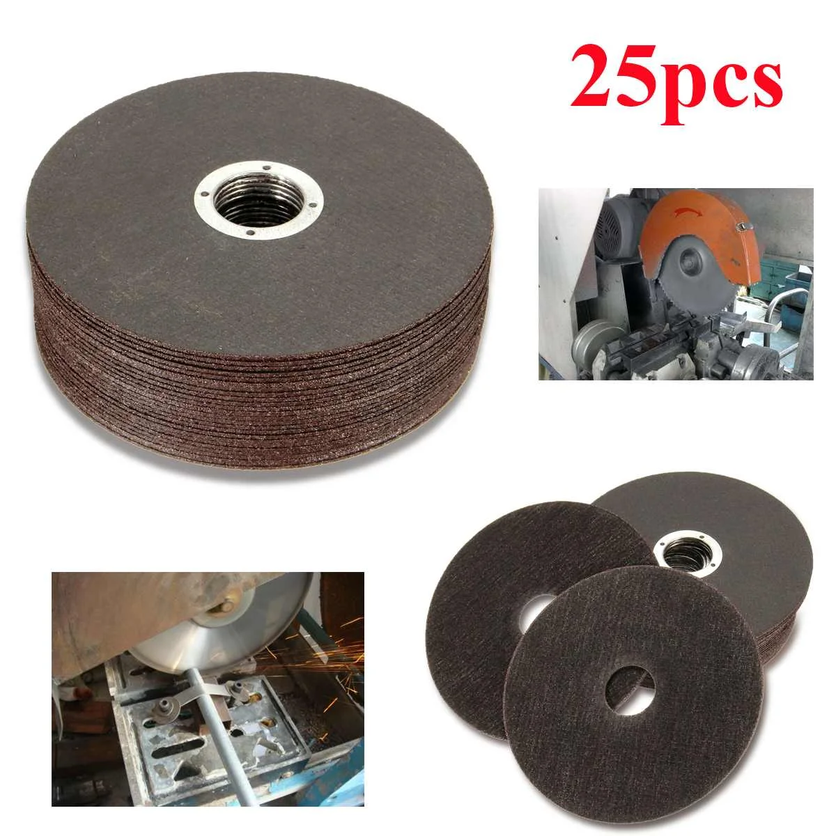 

DIY Power Tool Accessori 25 PCS/set Thin Metal Cutting Slitting Discs Stainless Steel 115mm/4.5" Angle Grinder