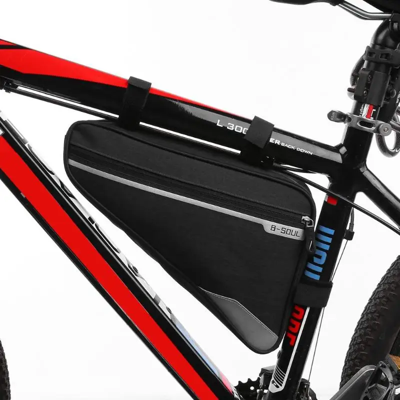 Sale B-SOUL Bike Bag Triangle Bicycle Front Tube Frame Bag Outdoor Triangle Bicycle Front Bag Mountain Bike Cycling Pouch 5