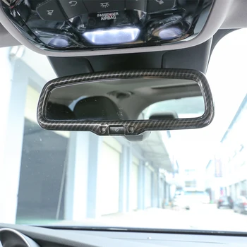 

Carbon Fiber Style ABS Plastic Car Interior Rearview Mirror Frame Trim For Alfa Romeo Giulia Stelvio 2016-2018 Car Accessories
