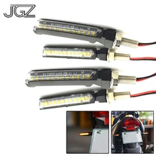 

2 Pairs Universal Motorcycle Turn Signal Lights Indicators Flashing Blinker LED Amber Lamp for Kawasaki Suzuki KTM Accessories