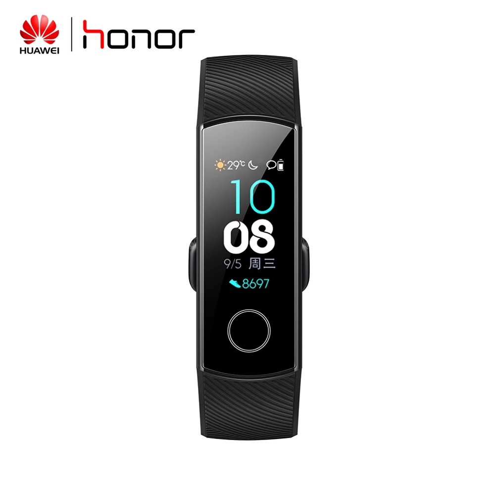 

Huawei Honor Band 4 Standard Version Smart Wristband Bracelet Pedometer Touchscreen Swim Heart Rate Sleep Snap Monitor