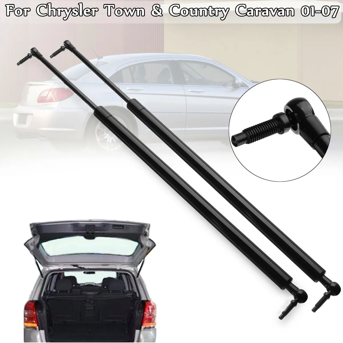 2pcs Car Rear Tail Gate Gas Supports Struts Boot Holders Lifter For Chrysler Town & Country Caravan 2001-2007 4894554AB