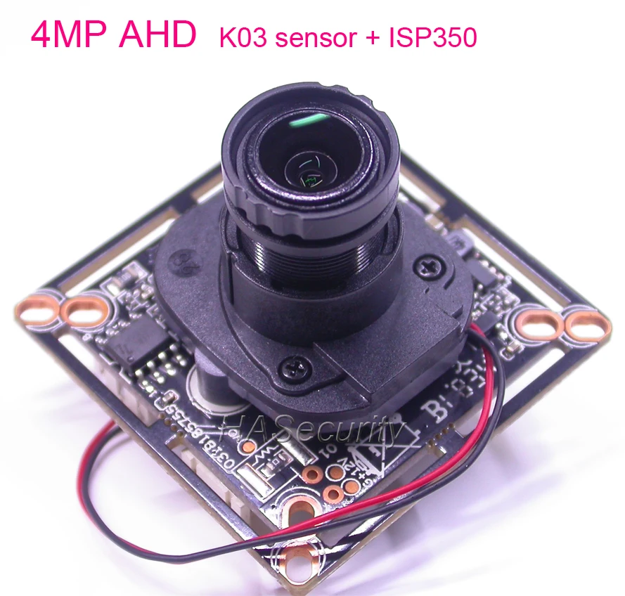 

4MP AHD 1/2.5" SOi K03 CMOS image sensor ISP350 (XM350) CCTV camera module PCB board + 5PINs cable + IRC +M12 LENs (UTC)