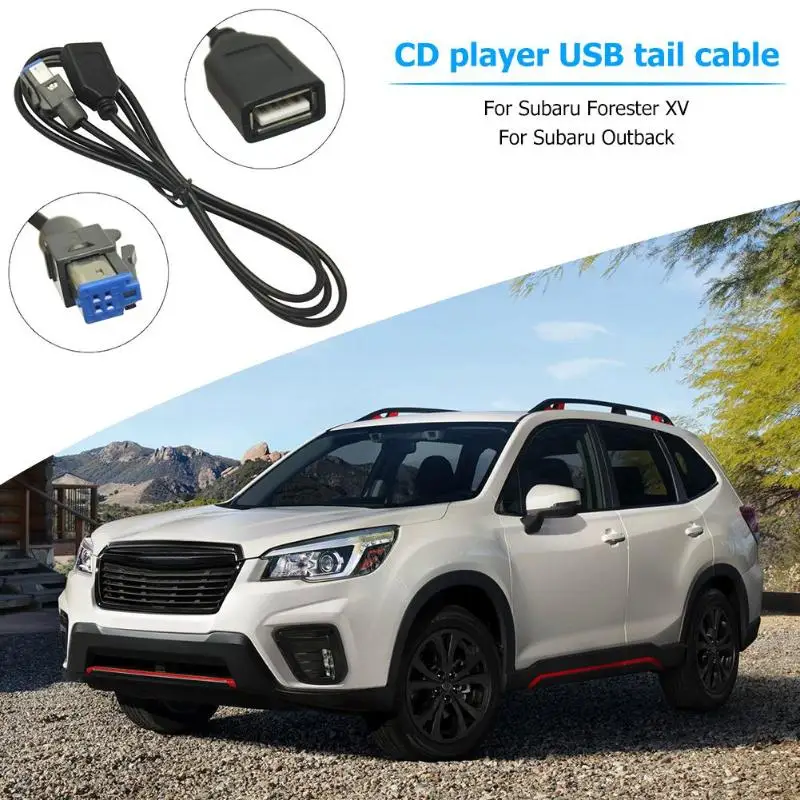 

Subaru USB Female to AUX-In 4Pin Car Audio Adapter Machine USB Tail Line Modified Wire Cable for Forester XV Car Electronics Acc