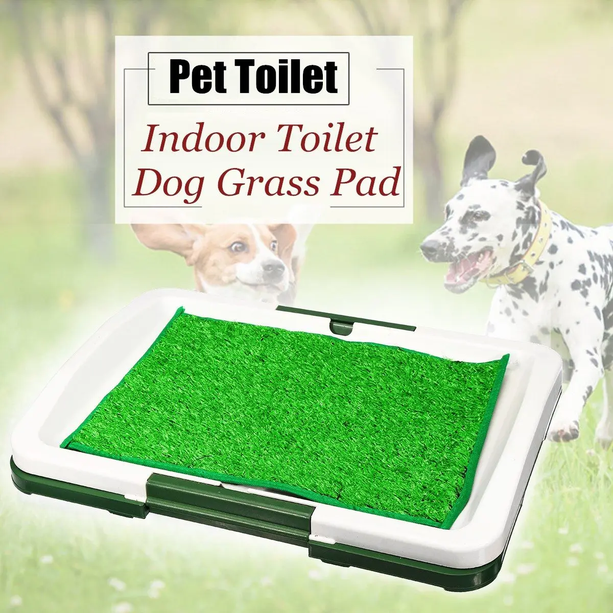 Portable Pet Dog Potty Toilet Grass Mat Pad Patch Dogs PP Litter Boxes