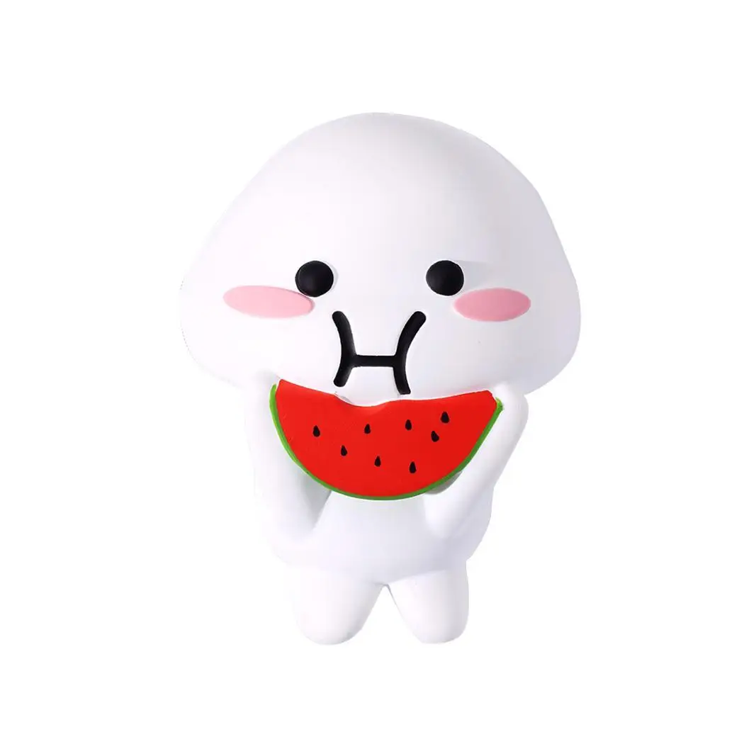 Кролик Кукла-арбузка Ароматические Squeeze снятие стресса игрушка белый и красный милая игрушка. Медленно милые нарастающее при сжатии