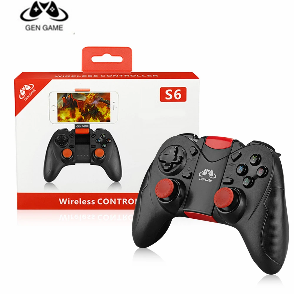 

2018 GEN GAME S6 Enhanced Edition Wireless Game Controller Bluetooth2.1 connection and wireless connection 380mAh Li-ion battery