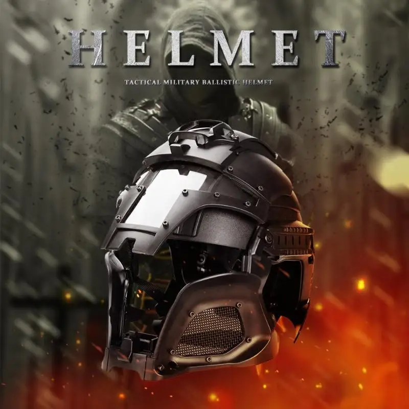 

Unisex Medieval Iron Warrior Helmet Black Professional Retro Motorcycle Helmet Goggles Masks ABS Plastic Active Service Game
