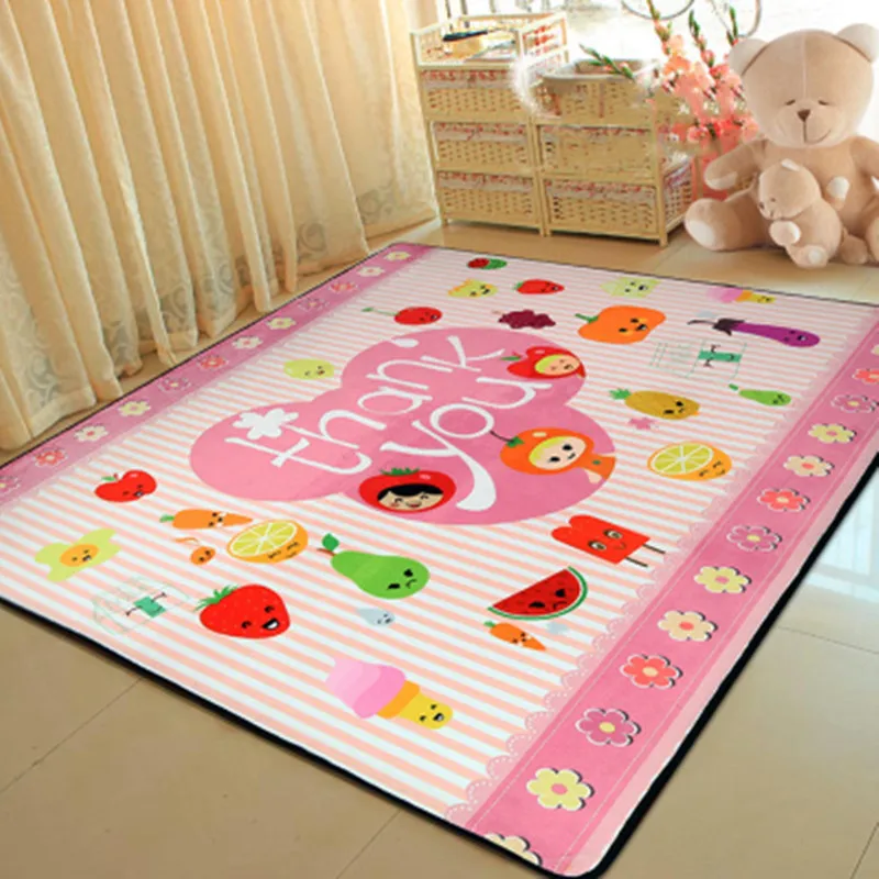  Cartoon Kids Multi-size Carpets Child Bedroom Crawl Mat Baby LivingRoom Play Game Rectangle Tapete 