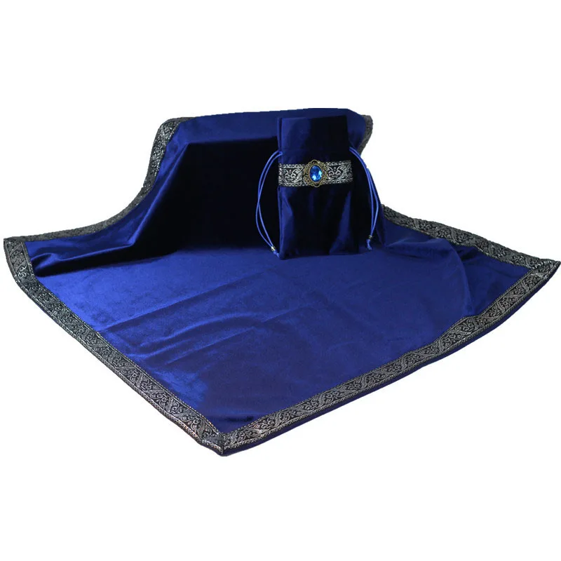 

Altar Tarot Table Cloth + Bag Divination Cards table game Tablecloth Divination Velvet Tapestry Retro Tarot Game Tablecloth