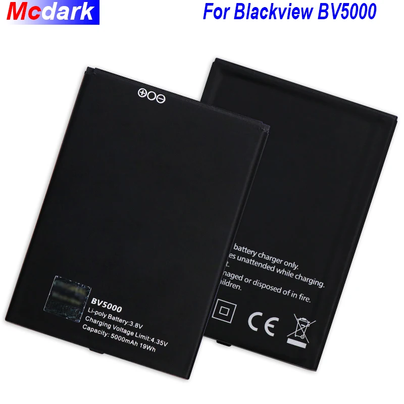 

For Blackview BV5000 Battery 5000mAh Batterie Bateria Accumulator AKKU