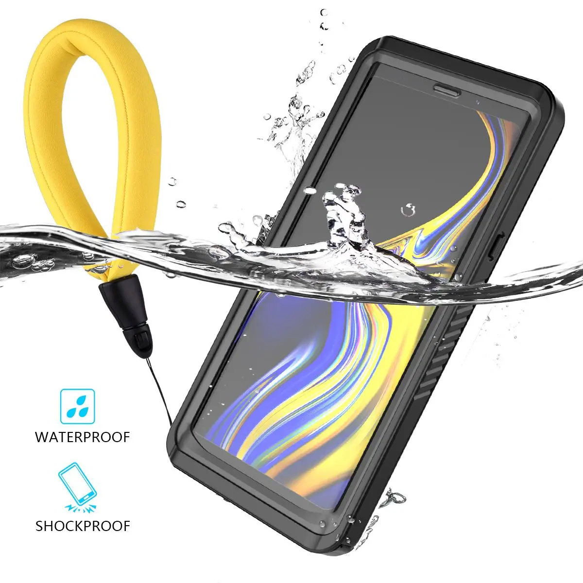 Для Samsung Galaxy Note 9 Чехол IP68 водонепроницаемый 360 градусов Защита противоударный