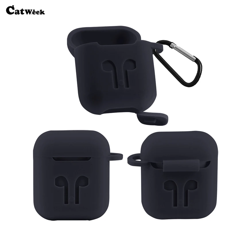 

Earphone Case For Apple Airpods Strap Soft TPU Headphone Case Bags Earphone Accessories For Airpods Air Pods Shockproof Skin Bag