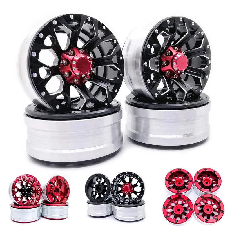 

4*Wheel Hubs 1:10 Climbing Car D90 SCX10 CC01 TRX4 1.9inch Wheel Hubs Aluminium Alloy RC Car Accessory