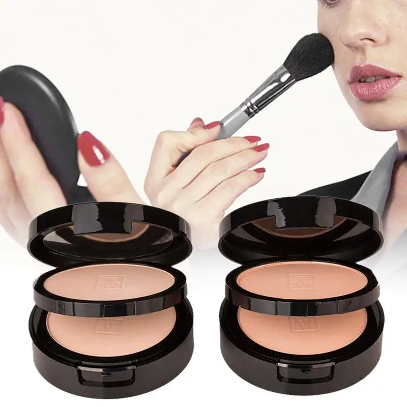 

2018 Make Up Tool Face Powder 2 In 1 Oil-control Makeup Powder Moisturizing Concealer Waterproof Foundation