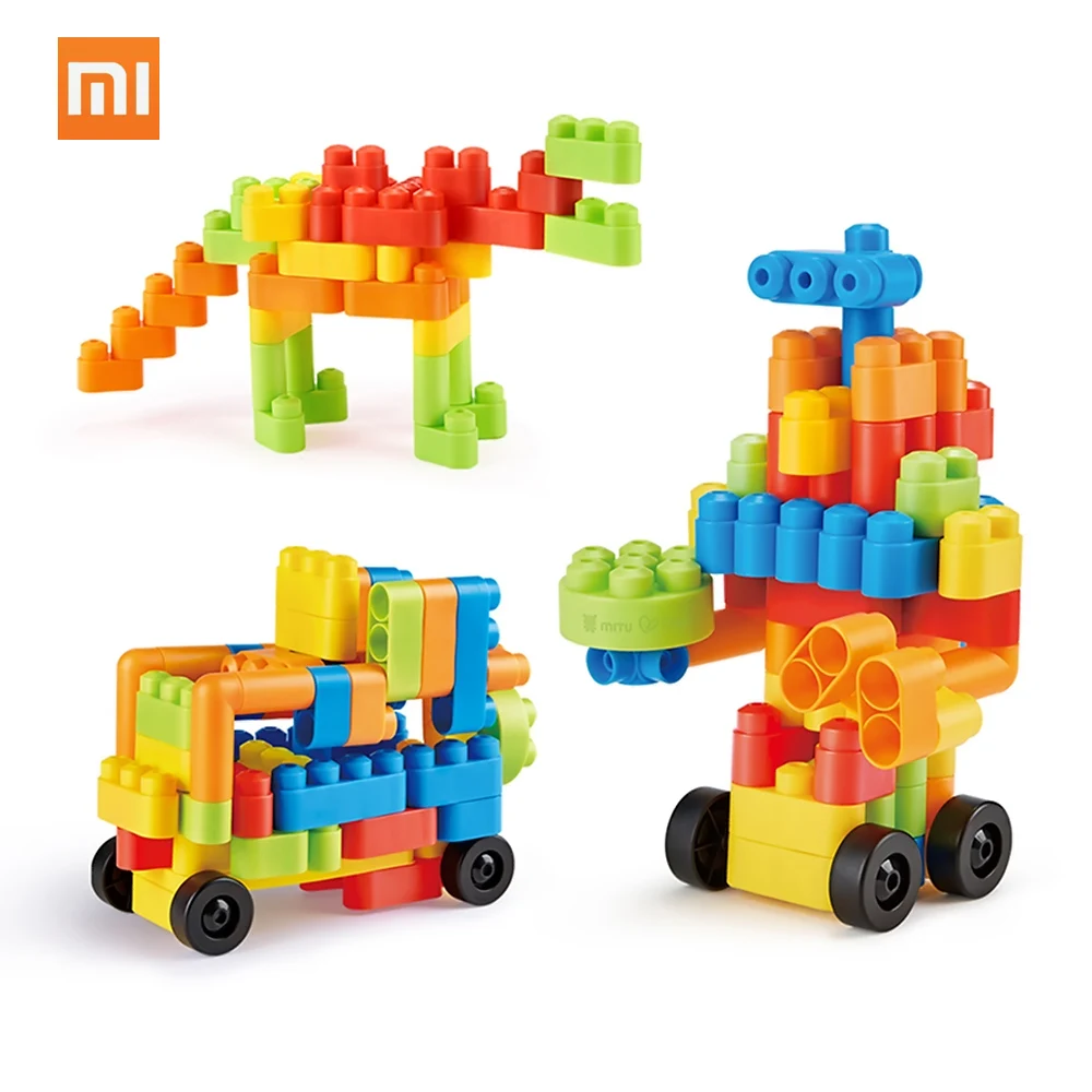 Xiaomi Mitu Hape 80pcs Building Blocks Toys Flexible Block Robot For