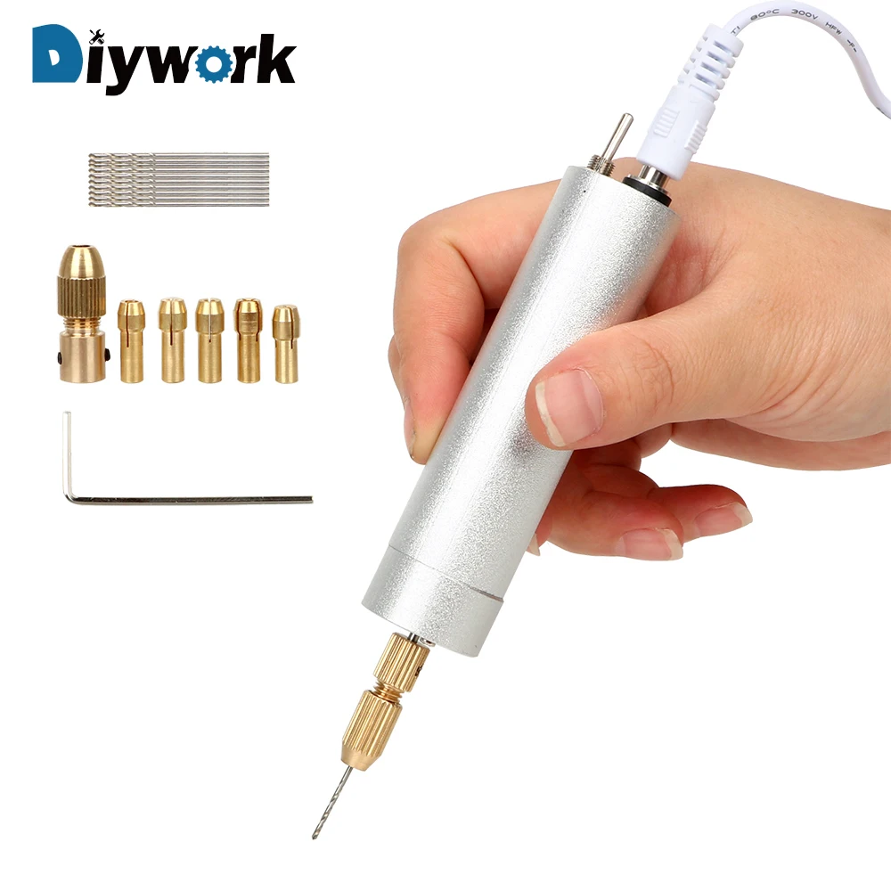 DIYWORK набор ручек для гравировки 19 шт./компл. миниатюрный портативный инструмент 4
