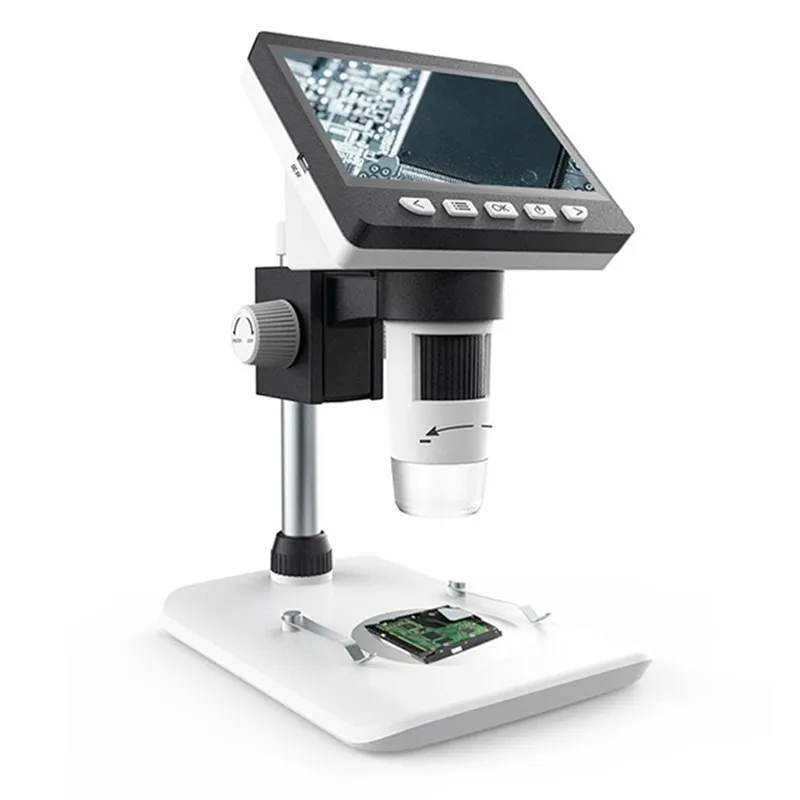 

Mustool 1000X 4.3 Inch LCD Digital Microscope HD1080P with Adjustable Bracket Video Recording for Tool Testing/Science Desktop