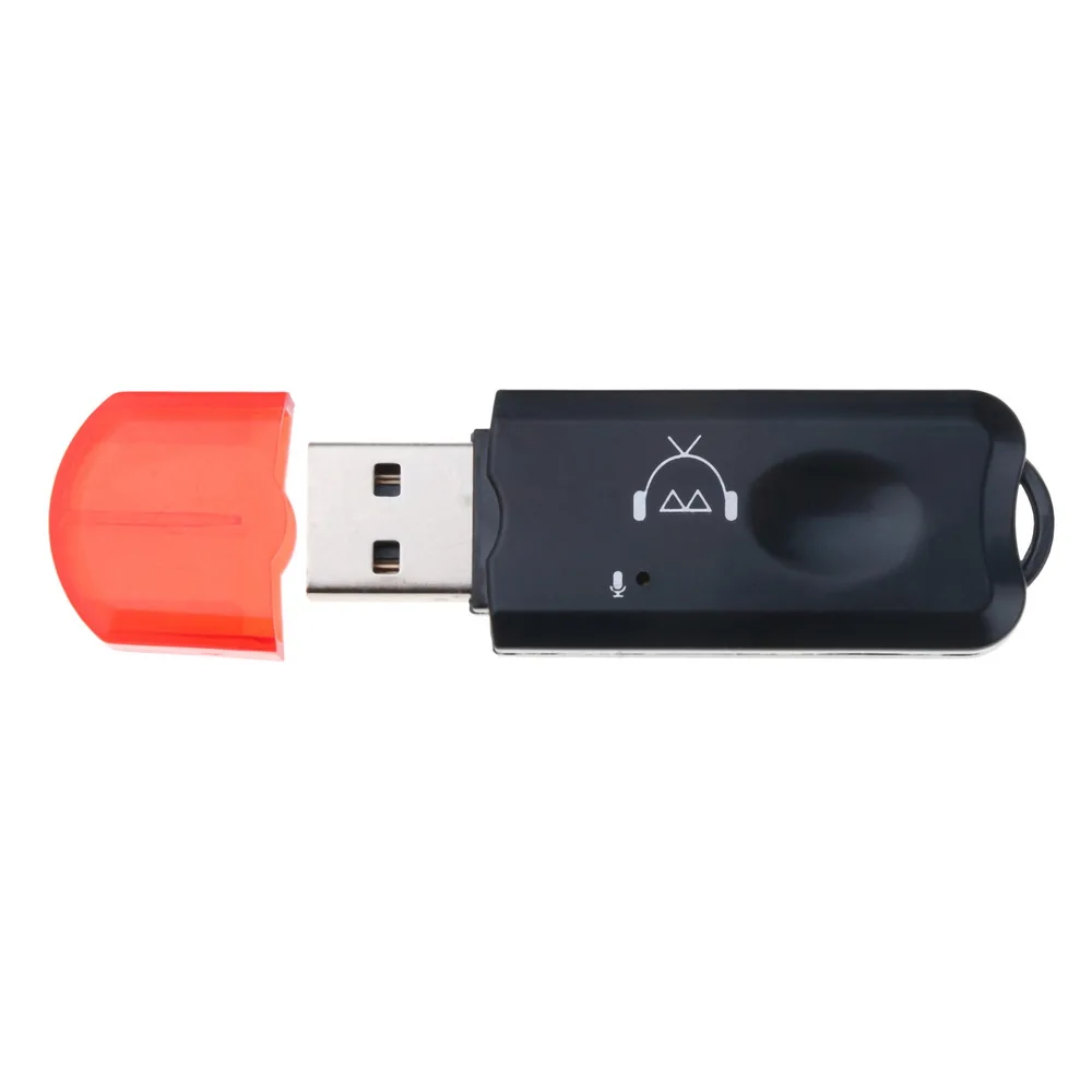 USB AUX Bluetooth беспроводной аудио адаптер стерео с микрофоном для USB автомобиля mp3-плеер динамик Bluetooth передатчик