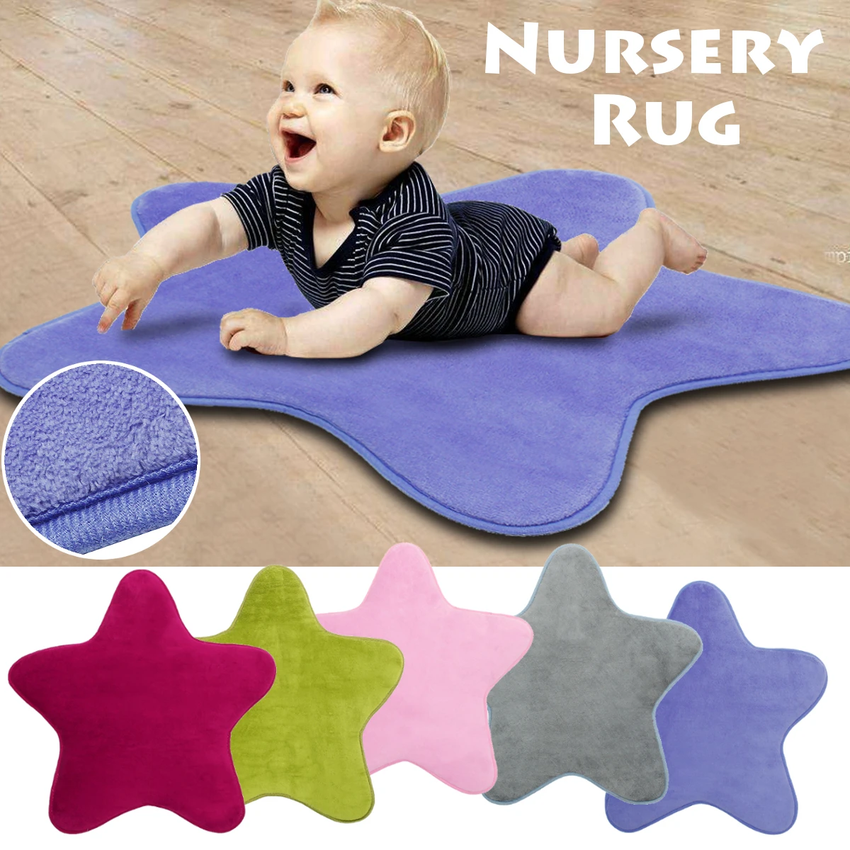 Hometextile Star Kids Play Mat Baby Rug Anti Slip Comfortable Floor Cotton Crawl Carpet Nursery Rug For Children Room Decoration Carpet Aliexpress