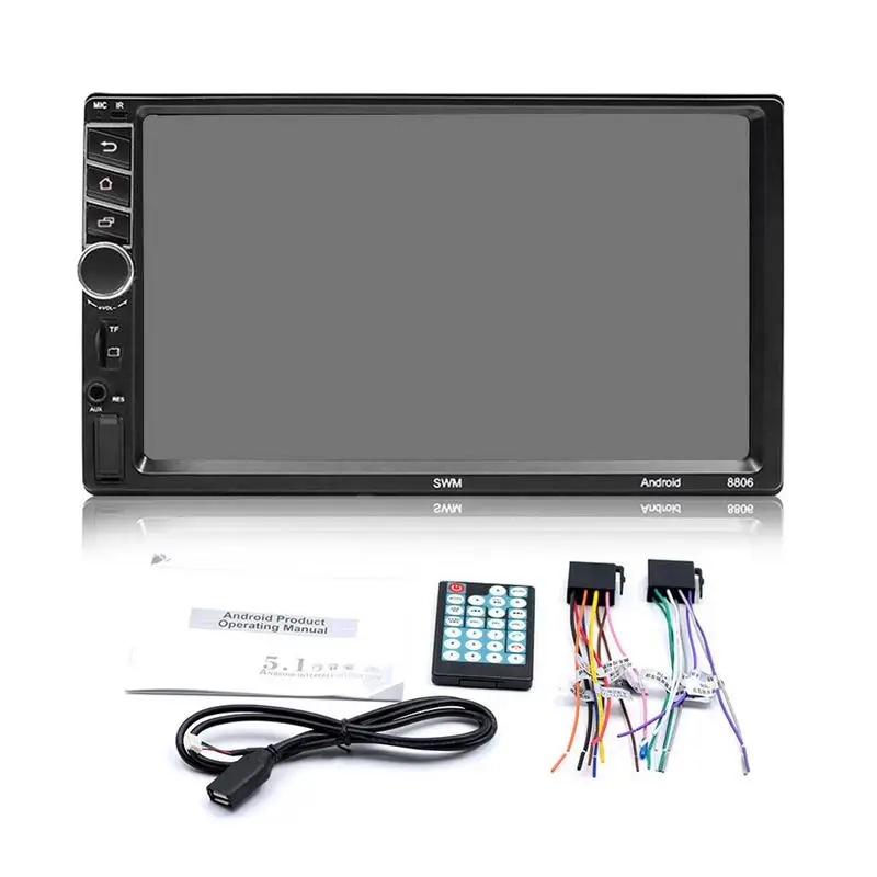 

New 2 Din Car Video Player 7inch HD Player MP5 Touch Screen Digital Display ISO Plug Bluetooth Multimedia USB Car Auto Radio