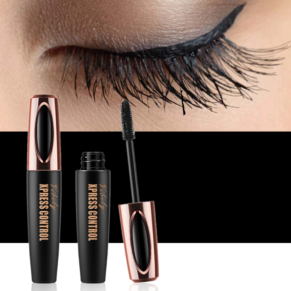 

Vibely 4D Silk Fiber Eyelash Mascara Long-lasting Extension Makeup Kit Black Natural Waterproof Eye Lashes