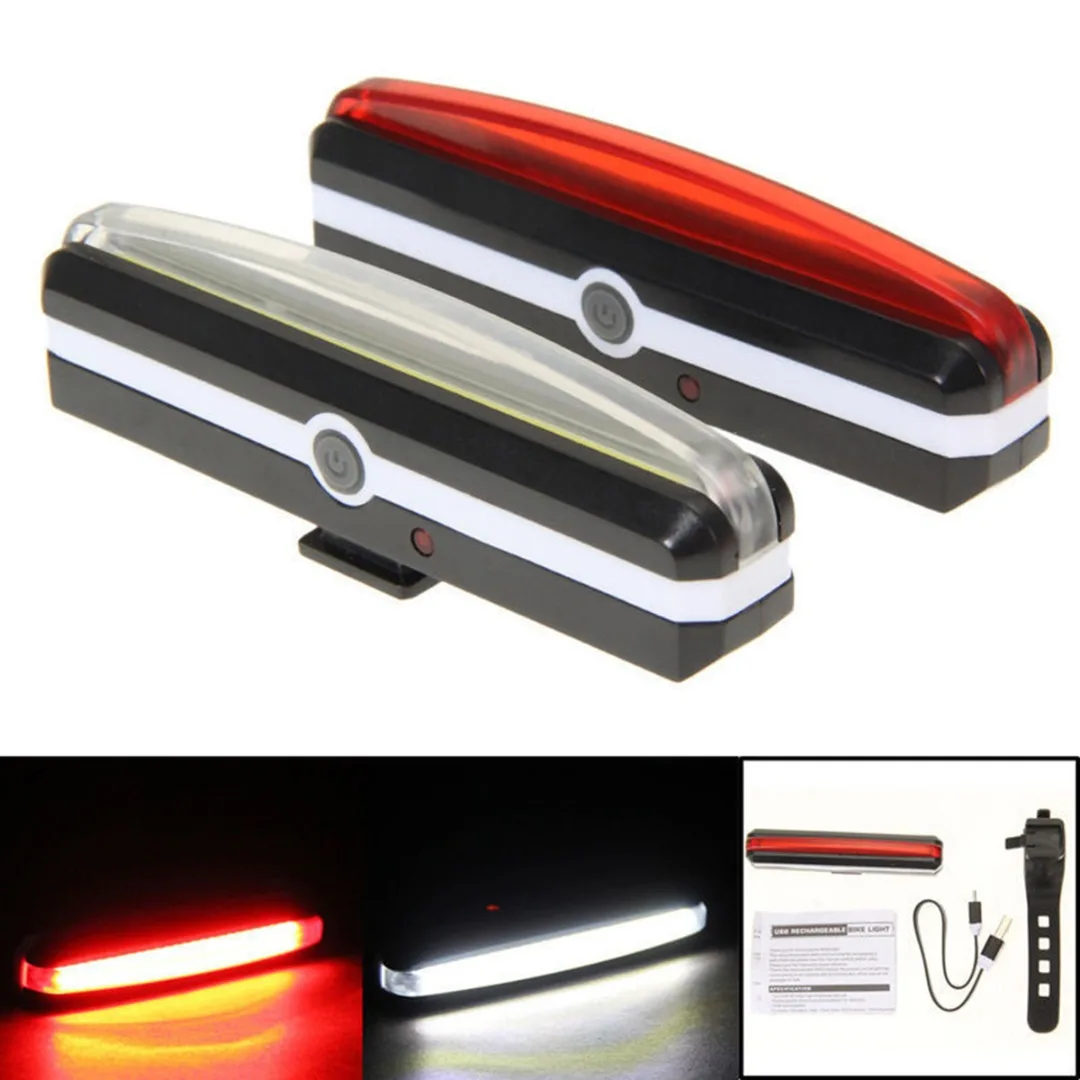 

Portable Bicycle Tail Light Bicycle Safety Waterproof USB Rechargeable Bicycle Cycling LED Rear Tail Light Lamp High Quality