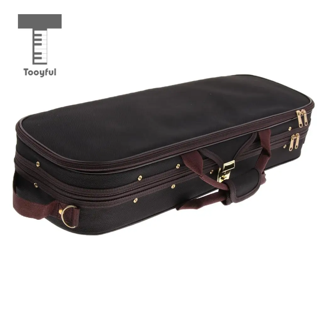 

Tooyful Durable High Grade Canvas 1/8 Size Violin Storage Bag Box Case Container Musical Instrument Accessory