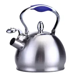 Практичный 2.5L нержавеющая сталь свистящий чайник заварник для кофе, чая плита чайник заварки чайные горшки ситечко входит в комплект