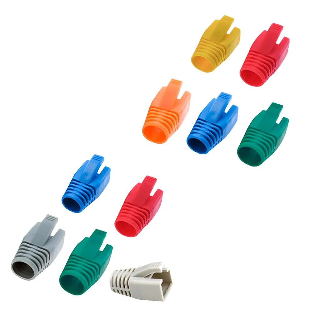 RJ45 10 шт. сетевой разъем сетевого кабеля Вилки гнездо для крышки носок ботинок
